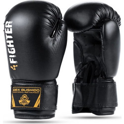 6oz Boxing Gloves for Kids 4Fighter Black