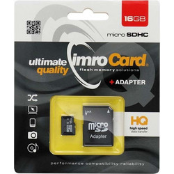 Imro microSDHC 16GB Class 4 + Adapter