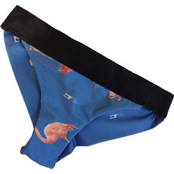 Γυναικείο Μαγιό Chic Mess Flamingo Slip Μπλε