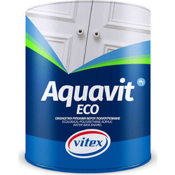 Vitex Aquavit Eco Ριπολίνη Νερού Ξύλου & Μετάλλου Λευκό Gloss 2.5lt