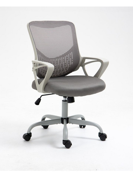 Καρέκλα Γραφείου με Μπράτσα Grey Active Jet
