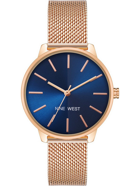 Nine West Γυναικείο Ρολόι με Ροζ Χρυσό Μεταλλικό Μπρασελέ NW/2668NVRG