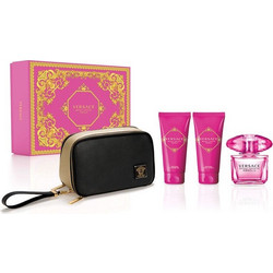 Versace Bright Crystal Absolu Eau De Parfum 90ml + Body Lotion 100ml + Shower Gel 100ml + Cosmetic Bag