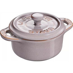 Staub Mini Cocotte Set 4-pc. round, Ceramic, Antique Gray