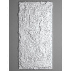 Supergreens Τεχνητός Τοίχος PU Stone Obsidian Λευκός 120x60x3 εκ