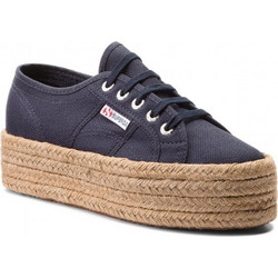 Superga 2790 Cotropew Γυναικεία Sneakers Flatforms Navy Μπλε S0099Z0