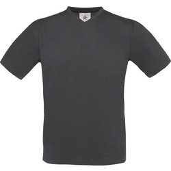 T-Shirt V-Neck Exact B & C Dark Grey