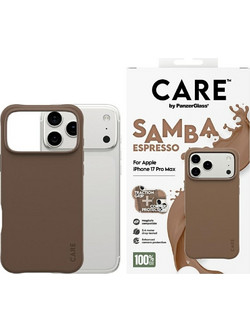 PanzerGlass Case CARE by Fashionable Samba MagSafe for iPhone 17 Pro Max espresso - (CR97906)