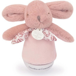 Doudou et compagnie 4194 Doudou Et Compagnie Jolijou Υφασμάτινο μουσικό φωτάκι νυχτός Κουνελάκι Powder Pink