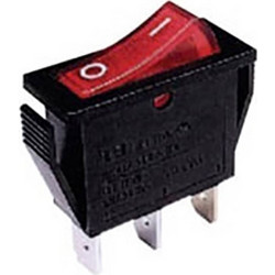 ΔΙΑΚΟΠΤΗΣ ROCKER ΜΕΣΑΙΟΣ 3P ΜΕ ΛΥΧΝΙΑ ON-OFF 16A/12V ΚΟΚΚΙΝΟΣ RL1-111 YNX/DIE (ΣΕΤ ΜΕ 10)