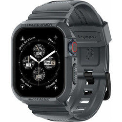 Spigen Θήκη - Λουράκι Rugged Armor Pro Apple Watch 4 / 5 / 6 / 7 / 8 / 9 / SE (44 / 45 mm) Dark Grey