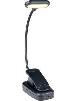 Grundig Ασύρματο LED Φωτάκι Νυκτός Γραφείου με Κλιπ και USB-C, Book Light, 33116 - Grundig