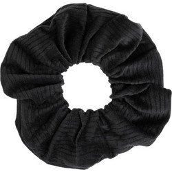 Σουσουδάκι Μαλλιών Γυναικείο Βελουτέ Ribbed Μαύρο
