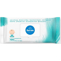 Servin Μωρομάντηλα Χωρίς Οινόπνευμα 100τμχ