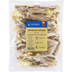 Petmex Rabbit Ear with Fur 500gr