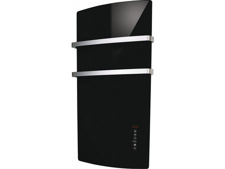 Radialight Deva Black Ηλεκτρική Πετσετοκρεμάστρα 1500W με Θερμοστάτη 105x52cm