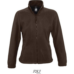 Sol's North Γυναικεία Ζακέτα Fleece Κοντή με Φερμουάρ Καφέ 54500-394