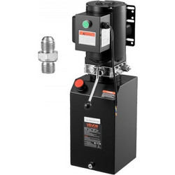VEVOR Μονάδα Ισχύος Υδραυλικής Αντλίας 220V, 15Qt, Ενιαίος Δράσης, 6.3L/min, 22MPa, Μαύρη YXYYB220VJLDM031K001V7