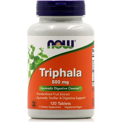 Now Foods Triphala 500mg Πεπτικό Βοήθημα 120 Ταμπλέτες