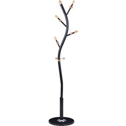 VenCore VenCore Arbor Black 5520-10001 - Καλόγερος Ρούχων Μεταλλικός Μαύρος 37 x 37 x 171cm