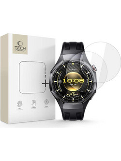 TECH PROTECT TEMPERED GLASS Fit+ για HUAWEI WATCH GT 6 PRO (46 MM) - ΔΙΑΦΑΝΟ - 2 TEM
