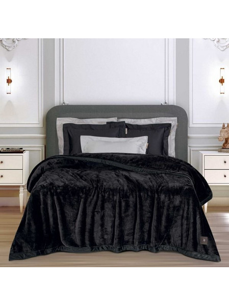 Κουβέρτα Βελουτέ Γϊγας 3975 Greenwich Polo Club Μαύρο 240x250