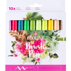 Talens Ecoline Brush Pen Botanic μαρκαδόροι 10 χρώματα