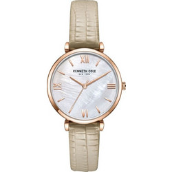 Kenneth Cole Γυναικείο Ρολόι με Μπεζ Δερμάτινο Λουράκι KC51115002