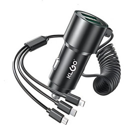 FM Transmitter με 3 Καλώδια Φόρτισης Lightning/Type-C/Micro TC-6603 Μαύρο
