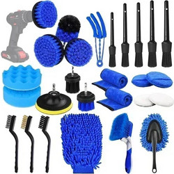 Σετ 26 τεμαχίων για καθαρισμό αυτοκινήτου - Car Wash Brush Set Jiageng - μπλε
