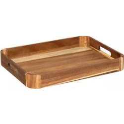 Marva Acacia Δίσκος Σερβιρίσματος Με Λαβές Ξύλινος 40x30cm