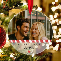 Χριστουγεννιάτικο Στολίδι Δέντρου Plexiglass Christmas Love