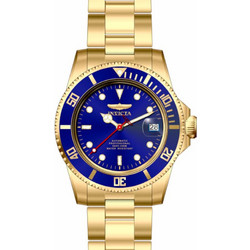 Invicta Pro Diver Ανδρικό Ρολόι Αυτόματο με Χρυσό Μεταλλικό Μπρασελέ 47644