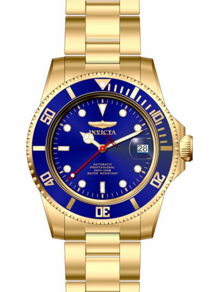 Invicta Pro Diver Ανδρικό Ρολόι Αυτόματο με Χρυσό Μεταλλικό Μπρασελέ 47644