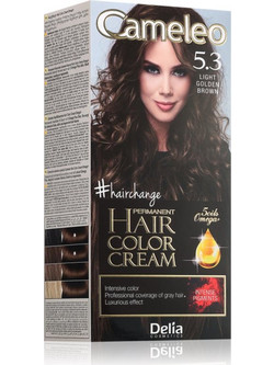 Delia Cameleo Omega 5.3 Light Golden Brown Μόνιμη Βαφή Μαλλιών