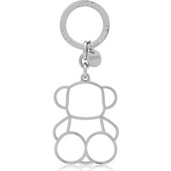 Μπρελόκ Silhouette Bold Bear σε ασημί χρώμα