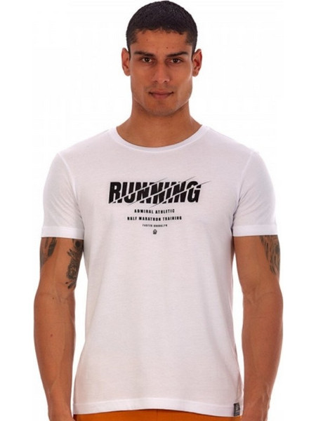 Admiral Lope Ανδρικό Μπλουζάκι T-Shirt Lope 1121480036 ΛΕΥΚΟ