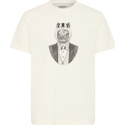 BLEND Ανδρικό εκρού κοντομάνικο μπλουζάκι T-Shirt 20720910 BB