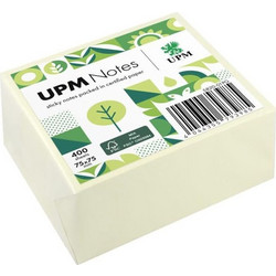 Χαρτάκια αυτοκόλλητα UPM extra strong 75x75mm 400φ. 5820-01PG
