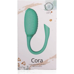 Elity Cora Δονητής Egg για Ζευγάρια με App Control 21cm Aqua