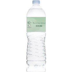 Ετικέτα Νερού Βάπτισης για μπουκάλι 0,5L Αυτοκόλλητη 20 x 4 εκατοστά με Ελεφαντάκι, Μπαλόνια