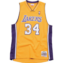Mitchell & Ness Ανδρική φανέλα Shaquille O'Neal Los Angeles Lakers 1999-00 Swingman Player Jersey Light Gold