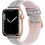 Hoco WA11 Diamond Series Λουράκι Σιλικόνης White / Silver (Apple Watch 42 / 44 / 45 / 49mm)