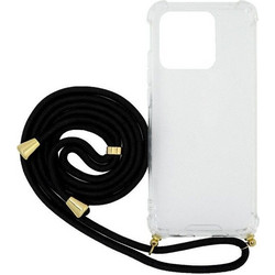 Ancus Crossbody Back Cover Transparent / Black (Xiaomi Redmi 10A)