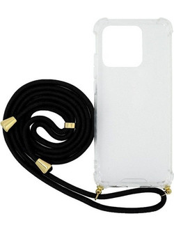 Ancus Crossbody Back Cover Transparent / Black (Xiaomi Redmi 10A)