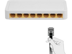 Andowl Q-JH03 Unmanaged L2 Switch με 8 Θύρες Ethernet 100Mbps