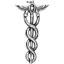 Caduceus - Καρφίτσα Φυλαχτό για Επικοινωνία και Καλή Υγεία