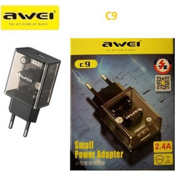 Awei C9 Φορτιστής Χωρίς Καλώδιο με Θύρα USB-A Transparent