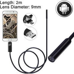 Ενδοσκόπιο 2 σε 1 Micro USB & USB, Αδιάβροχο, 1.0MP, 6 LED, 2m, 9mm (OEM)