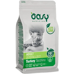 Oasy Lifestage Adult Sterilised with Turkey 1.5kg